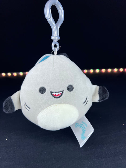 Squishmallow 3.5" Gordon the Shark Clip