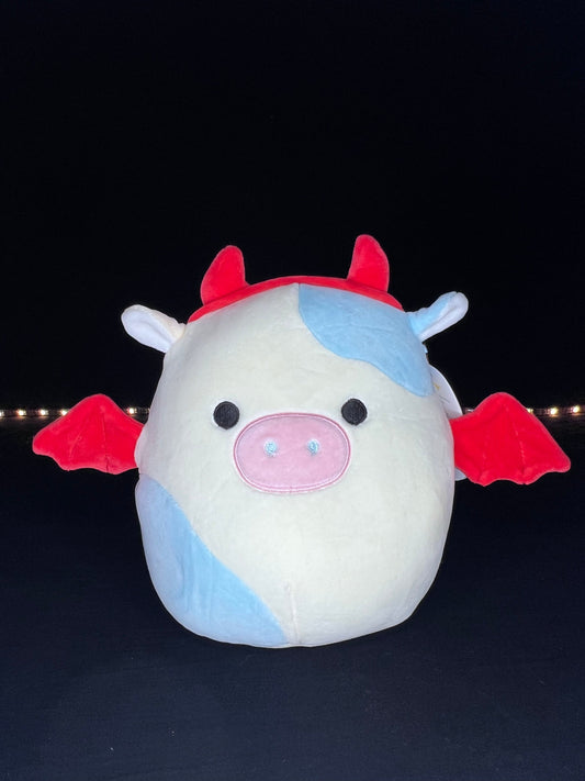 Squishmallow 8” Belana the Halloween Cow.